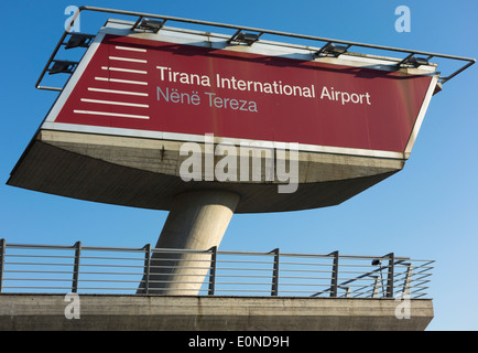 Mutter Teresa Flughafen Tirana, Albanien Stockfoto