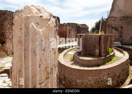 Die elliptische Nymphäum, Domus Flavia, Palatin, Rom Forum, Rom Italien Europa Stockfoto