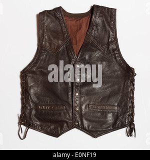 Lederweste Stockfoto