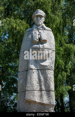 General Franciszek Kleeberg Denkmal am Soldatenfriedhof von gefallenen im 2. Weltkrieg in Kock, Kleinpolen, Polen Stockfoto