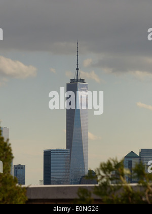 Skyline von New York unter anderem neue Freedom Tower, One WTC Stockfoto