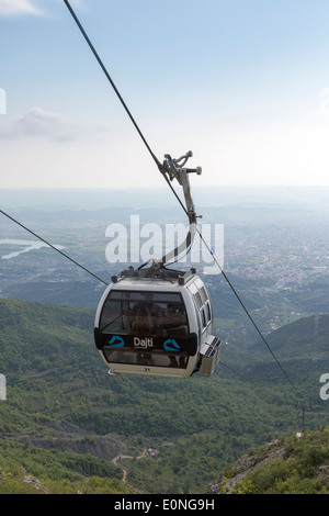 Dajti Ekspres Seilbahn, Mount Dajti, in der Nähe von Tirana, Albanien Stockfoto