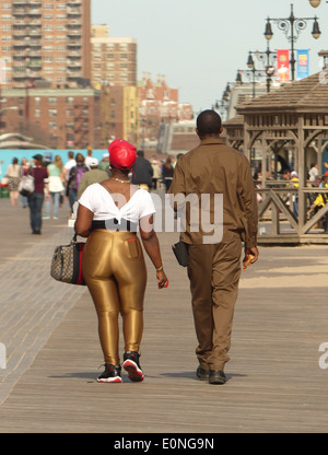 Coney Island, New York außerhalb der Saison Stockfoto