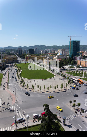 Skanderbeg-Platz, Tirana, Albanien Stockfoto