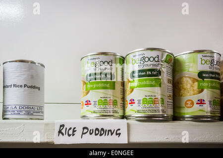 Die Lewisham Lebensmittelbank in New Cross, London, UK. Stockfoto