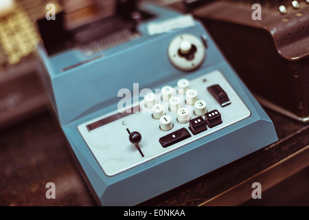 1970 der Rechenmaschine, Rechner drucken Stockfoto