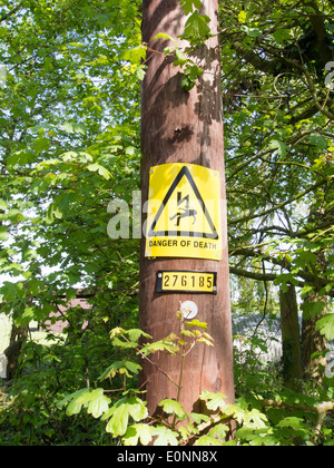 Warnschild Stockfoto
