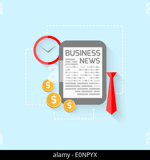 Business-Design im flachen Stil Stockfoto