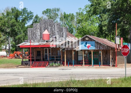 Filialen in Maydelle, Texas, entlang der Texas State Railroad Zugfahrt Stockfoto