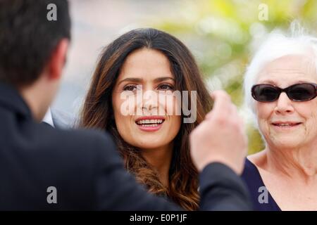 Cannes, Ca, Frankreich. 17. Mai 2014. Salma Hayek Hommage au Cinema Werkstattkursen Foto nennen. Cannes Film Festival 2014.Cannes, France.May 17, 2014. Bildnachweis: Roger Harvey/Globe Photos/ZUMAPRESS.com/Alamy Live-Nachrichten Stockfoto