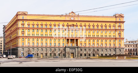 Die Fassade des KGB Gebäude in Moskau, Russland Stockfoto