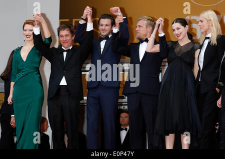 Cannes, Frankreich. 17. Mai 2014. Teilnahme an der "Saint Laurent" Premiere auf der 67. Filmfestspiele von Cannes am 17. Mai 2014 Credit: Dpa picture-Alliance/Alamy Live News Stockfoto