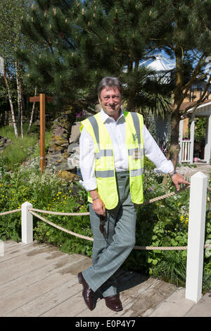 London, UK. 18. Mai 2014. Gärtner Alan Titchmarsh. Die Vorbereitungen sind im Gange für den Start von der Chelsea Flower Show 2014 nächste Woche. Foto: Nick Savage/Alamy Live-Nachrichten Stockfoto