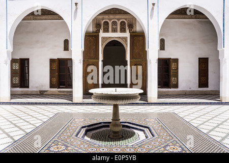 erstaunliche Architektur an der Dar Si Said in Marrakesch, Marokko Stockfoto