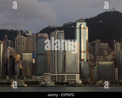 Central district, Hong Kong, Ifc, International Finance Centre Tower 1, MTR-Station, Flughafen-express im Mittelpunkt Stockfoto