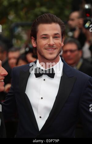 Cannes, Frankreich. 17. Mai 2014. Schauspieler Gaspard Ulliel besucht die Premiere von "Saint-Laurent" während der 67. Internationalen Filmfestspiele von Cannes im Hotel Majestic in Cannes, Frankreich, 17. Mai 2014. Foto: Hubert Boesl/Dpa - kein Draht-SERVICE - Kredit: Dpa picture-Alliance/Alamy Live News Stockfoto