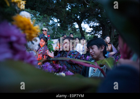 Beerdigung, San Jorge La Laguna, Solola, Guatemala. Stockfoto