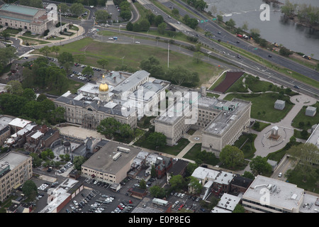 Luftaufnahme des Statehouse in Trenton, New-Jersey-Capital Stockfoto