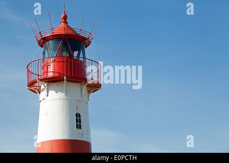 Ostfeuer Leuchtturm auf der Insel Sylt in der Nähe von Liste, Deutschland Stockfoto