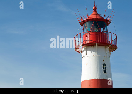 Ostfeuer Leuchtturm auf der Insel Sylt in der Nähe von Liste, Deutschland Stockfoto