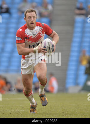 Manchester, größere Manchester, UK. 18. Mai 2014. St Helens Hooker JAMES ROBY während des St. Helens - V-Warrington Wölfe Spiels The Etihad Stadium: Steve FlynnZUMA Presse Credit: Steve Flynn/ZUMA Wire/ZUMAPRESS.com/Alamy Live News Stockfoto