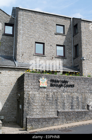 Ribble Valley Borough Council Gebäude in Clitheroe, Lancashire, England, UK Stockfoto