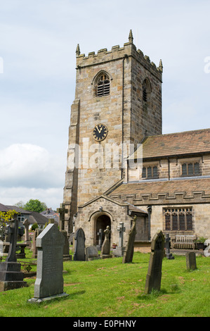 St Helens anglikanische Kirche Waddington Lancashire England UK Stockfoto