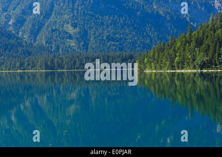 Österreich, Plansee, Tirol, See-Plansee, Seespitz, Ammergauer Alpen, Stockfoto