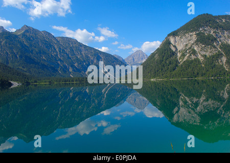 Österreich, Plansee, Tirol, See-Plansee, Seespitz, Ammergauer Alpen, Stockfoto