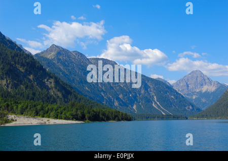 Österreich, Plansee, Tirol, See-Plansee, Seespitz, Ammergauer Alpen, Stockfoto