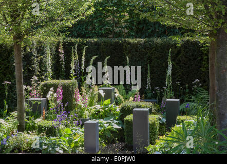 Chelsea, London, Großbritannien. 18. Mai 2014. RHS Chelsea Flower Show 2014 Hoffnung Am Horizont Designer Matt Keightley Sponsor David Brownlow Gemeinnützige Stiftung Credit: ein Garten/Alamy leben Nachrichten Stockfoto