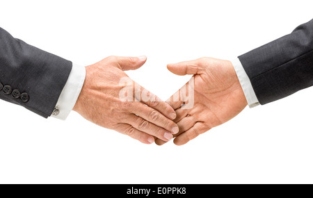 Geschäftsleute, die Hände schütteln Stockfoto