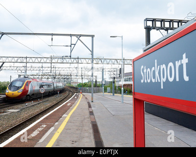 Bahnhof in Stockport Cheshire UK Stockfoto