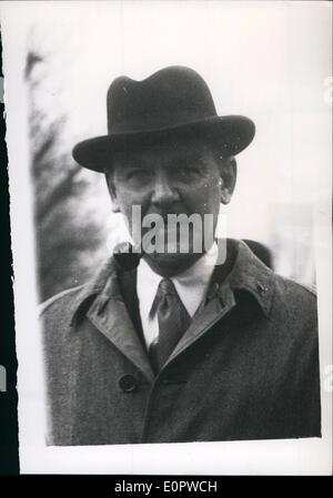3. März 1957 - öffnet Dr. Adams Trial im Old Bailey. Mr Edward Clarke - für die Verteidigung.  Foto zeigt:-Herr Edward Stockfoto