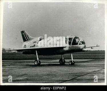 3. März 1957 - vertikalen Start und Landung Flugzeug. Die kurze SC. L-VTOL-Forschungsflugzeug. Ein neues Foto - der zweite sein Stockfoto