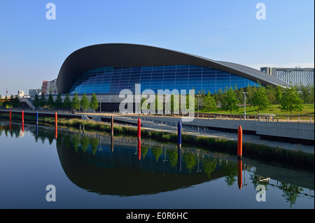 Aquatics Centre London, Queen Elizabeth Olympic Park, Stratford, London E20, Vereinigtes Königreich Stockfoto