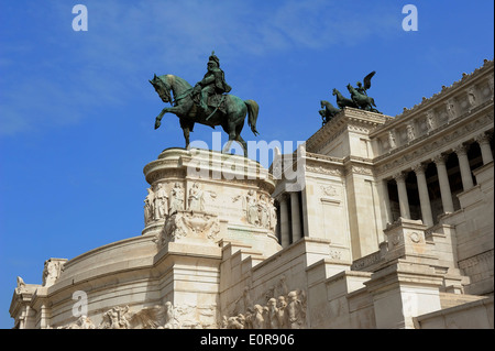 Nationales Denkmal, Victor Emmanuel II, Piazza Venezia, Rom Stockfoto