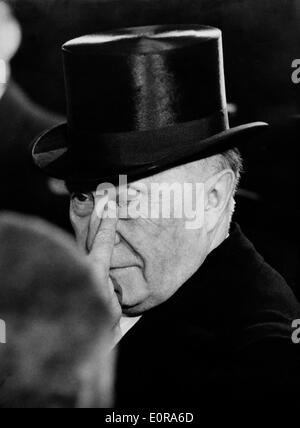 Ungewöhnliche Foto von Dr. Konrad Adenauer Stockfoto