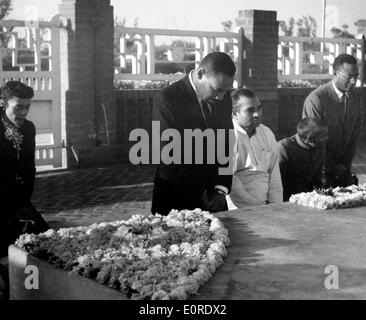 Martin Luther King, Jr. in Gandhis Gedenkstätte Stockfoto