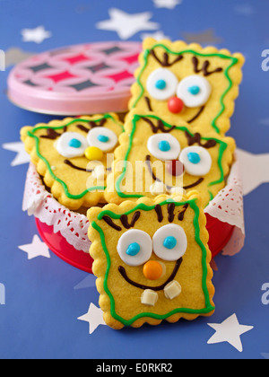 Sponge Bob Cookies. Rezept zur Verfügung. Stockfoto