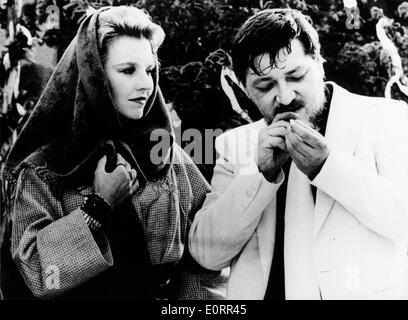 Schauspieler Rainer Fassbinder Filmszene Stockfoto