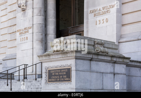 Büro der Bürgermeister und Rat der District Of Columbia in Washington DC, USA Stockfoto