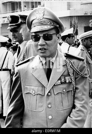 Premierminister Pham Van Dong in einer uniform Stockfoto