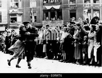 Schauspieler Clark Gable und Co-Star im Filmszene Stockfoto