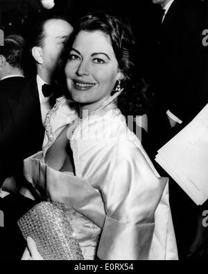 Schauspielerin Ava Gardner nimmt an einer Veranstaltung Stockfoto