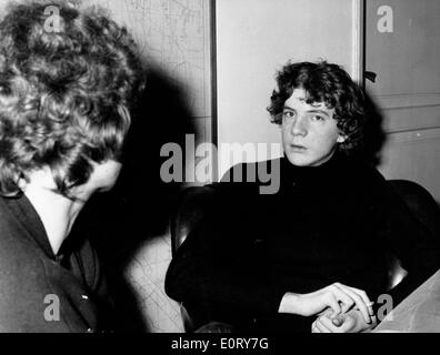 Philanthrop Paul Getty im interview Stockfoto