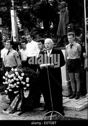 KZ Dachau-Trauerfeier Stockfoto