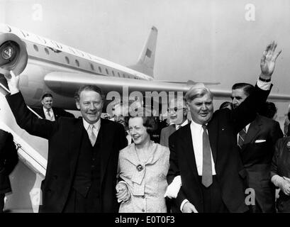 Politiker Hugh Gaitskell und Aneurin Bevan Stockfoto