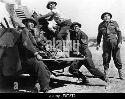 Allan Joslyn, Henry Fonda, Thomas Mitchell, am Set des Films "Unsterbliche Sergeant", 1943 Stockfoto