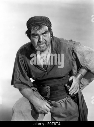 Thomas Mitchell, Portrait, am Set des Films, "The Black Swan", 1942 Stockfoto